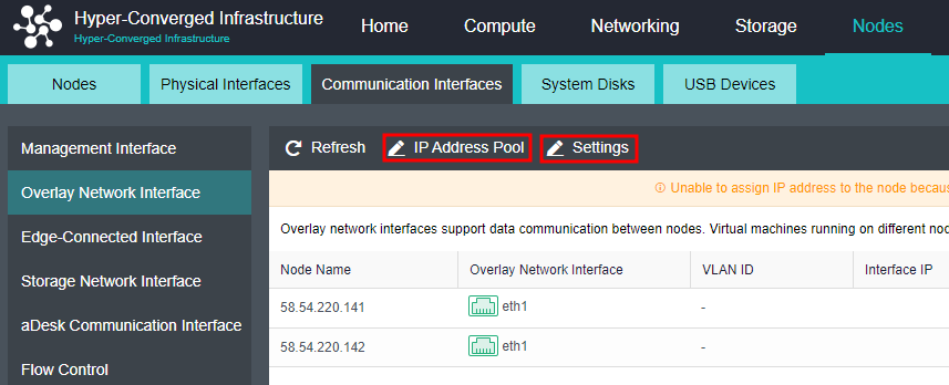 Overlay Network Interface