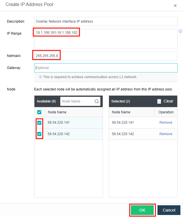 Overlay Network Interface