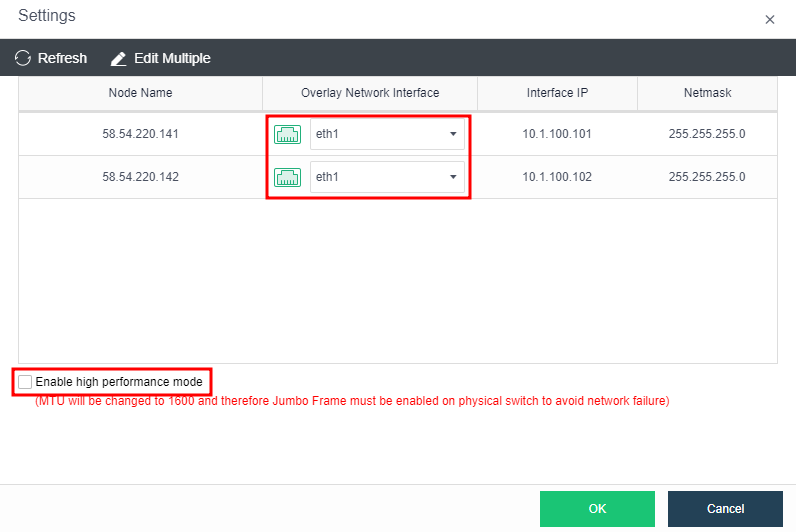 Overlay Network Interface