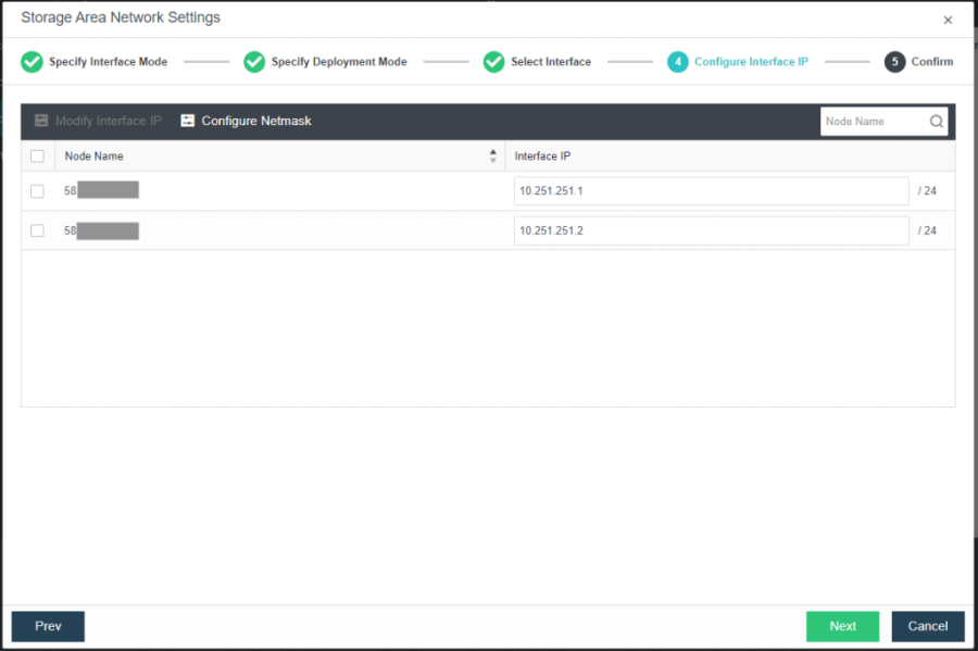 Storage Network Interface