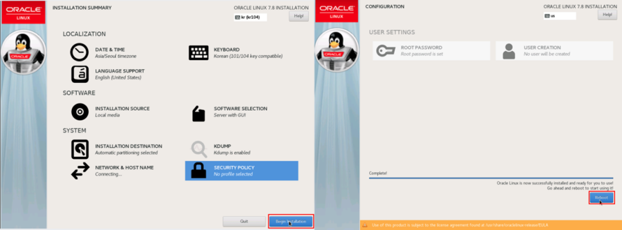 Installing Oracle Enterprise Linux