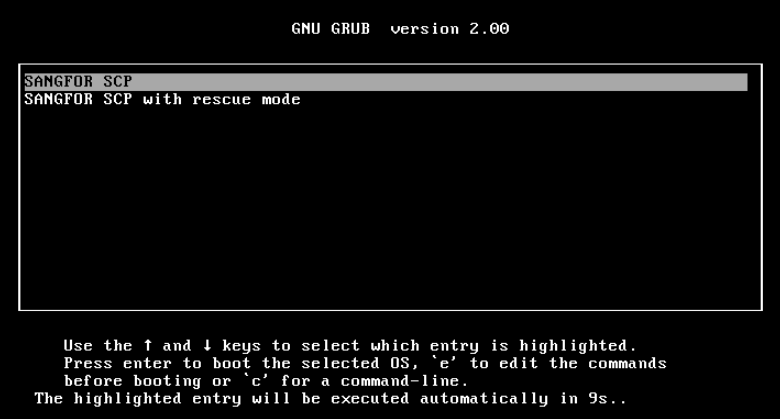 Running Sangfor SCP VM