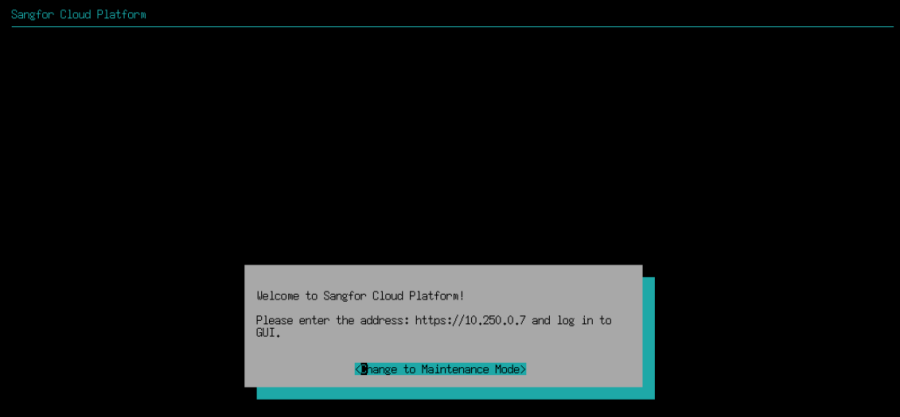 Running Sangfor SCP VM