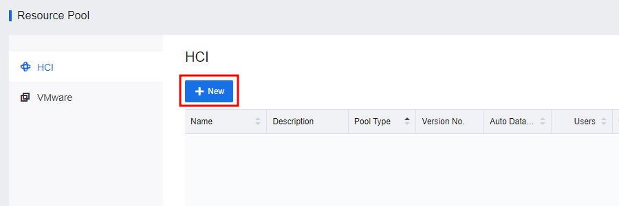 Adding Resource Pool