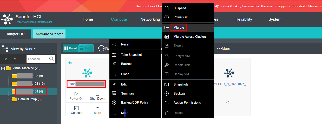 VM Migration