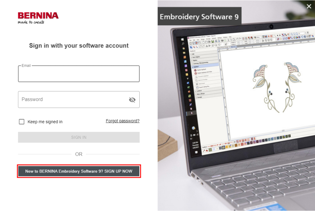 BERNINA Embroidery Software 9