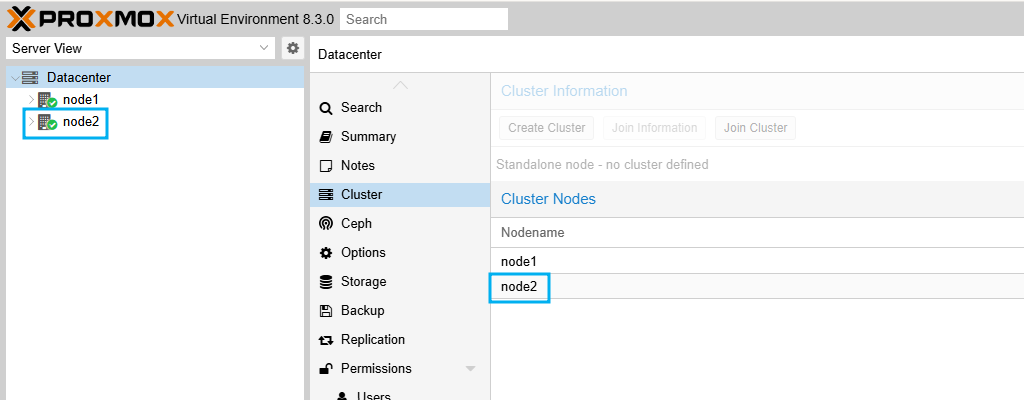 Proxmox VE Cluster 생성 및 Node 추가