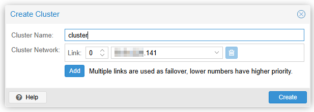 Proxmox VE Cluster 생성 및 Node 추가
