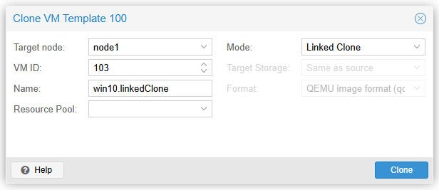 VM Linked Clone 생성하기
