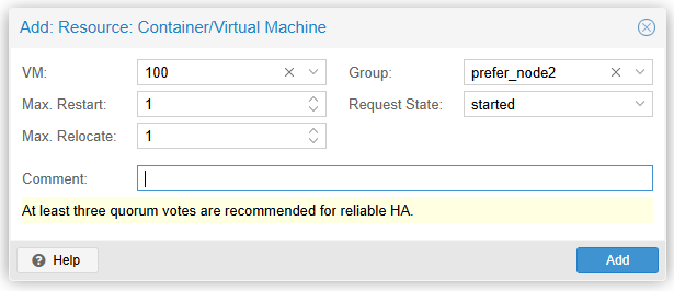 Proxmox VE HA 기능 테스트