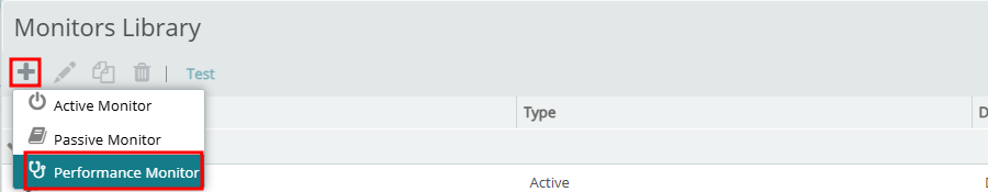 Performance Monitor 등록